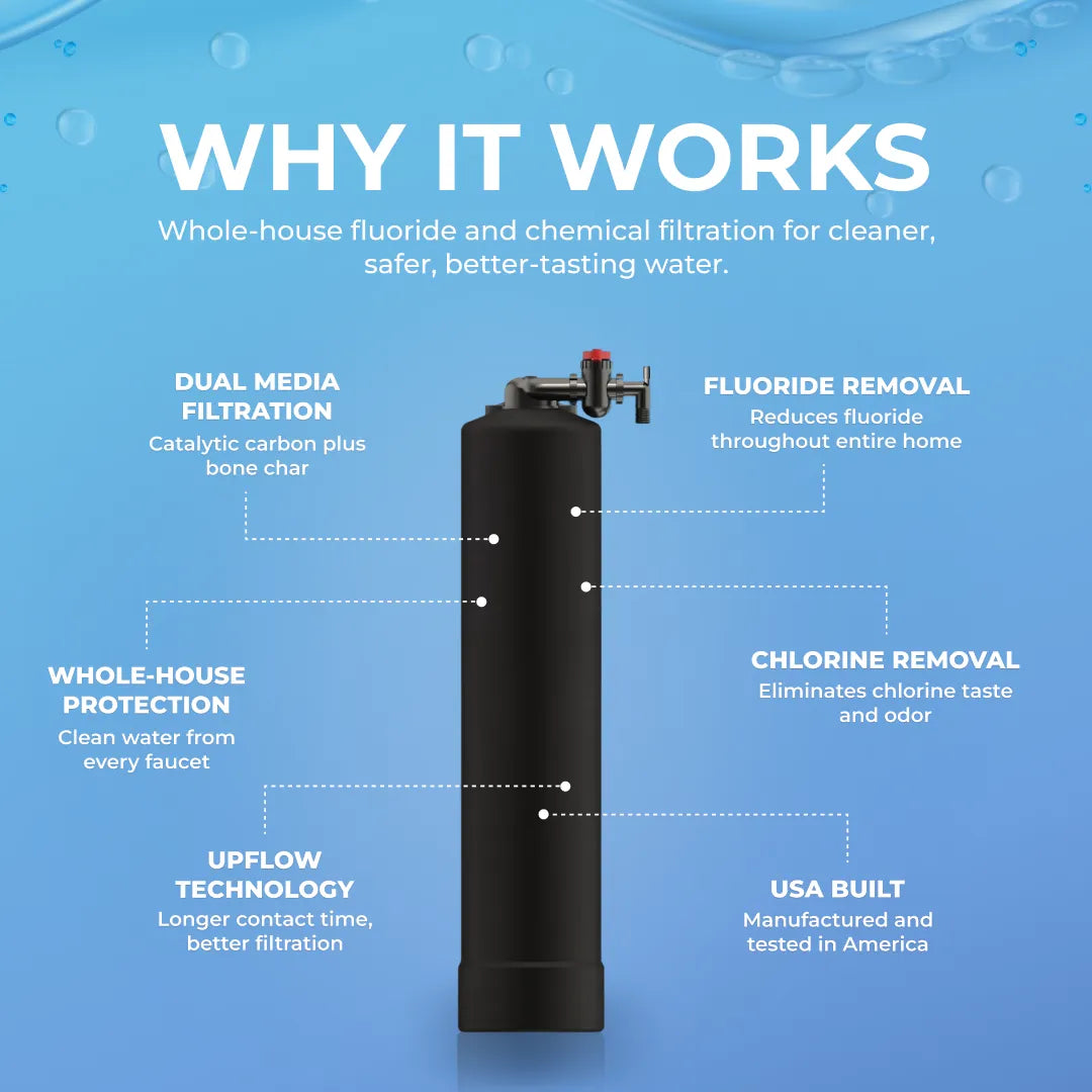 SoftPro Whole House Bone Char Fluoride Carbon Filter