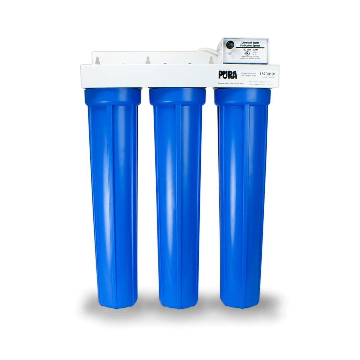 Pura UV-20 Filter, 3-Stage, Ultraviolet Light System w/ Sediment Filter-SoftProโข Water Systems