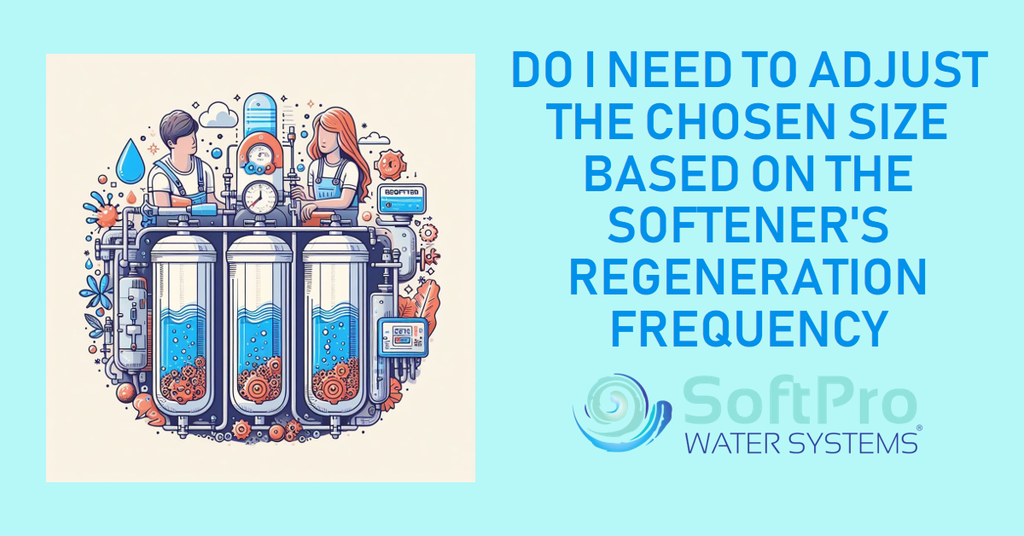 Do I Need to Adjust the Chosen Size Based on the Softener's Regeneration Frequency?