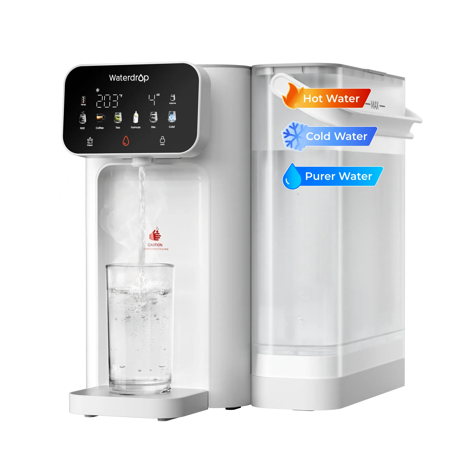 Waterdrop Instant Hot and Cold Countertop Water Filter Dispenser CT01