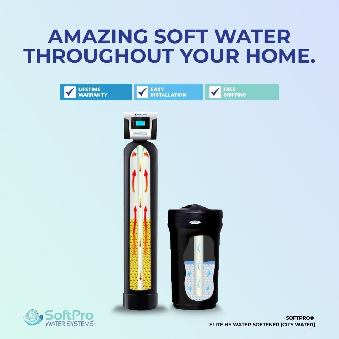SoftPro Elite Smart HE Water Softener for City Water (Industry's Best)