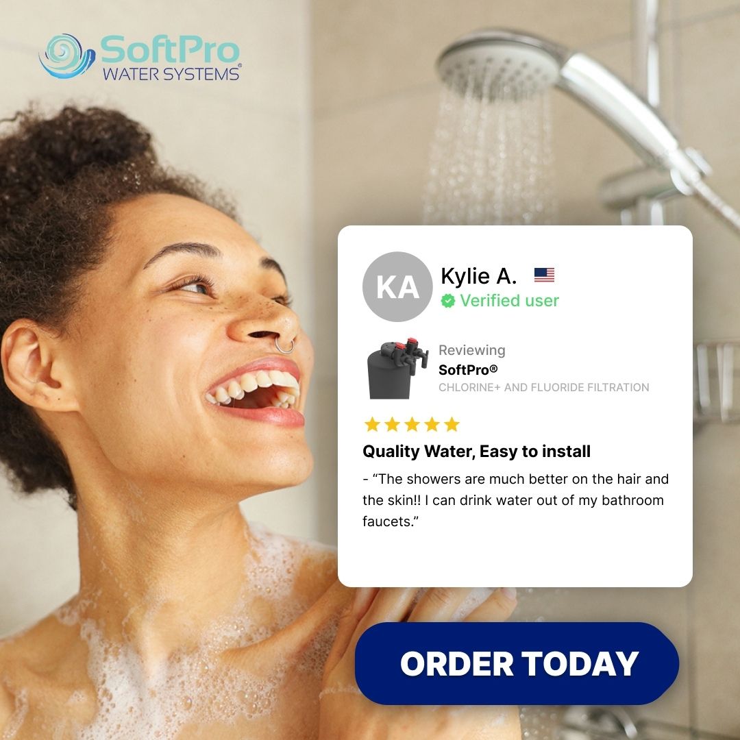 SoftPro Whole House Chlorine+ & Fluoride Filter (Catalytic + Bone Char Carbon Filter)
