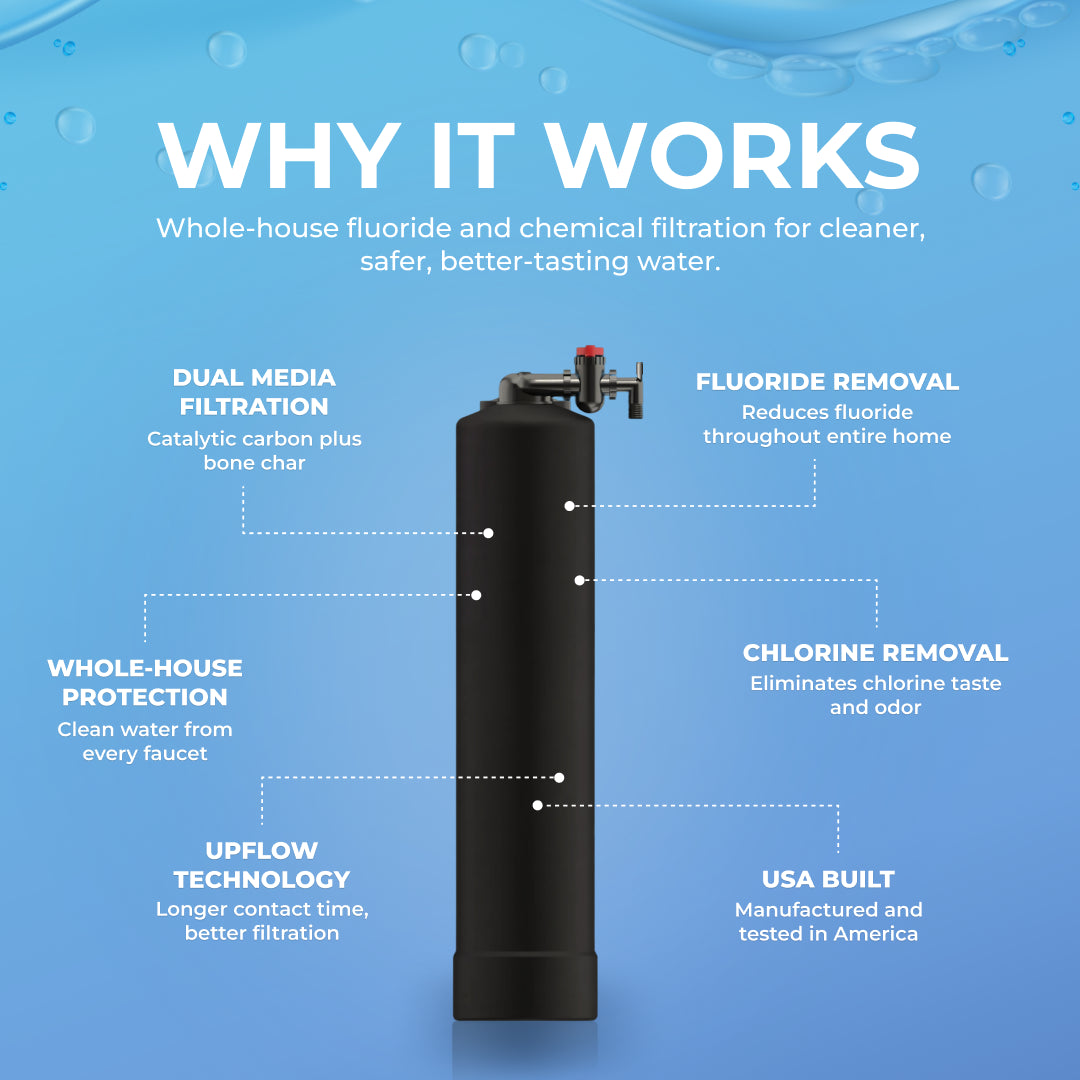 SoftPro Whole House Bone Char Fluoride Carbon Filter