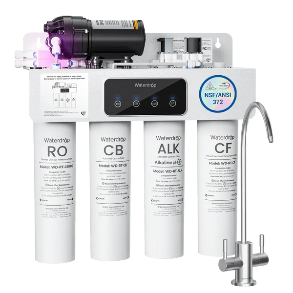 Waterdrop T4-A 450GPD Alkaline Dual Flow Reverse Osmosis System